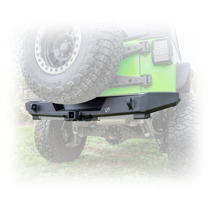 Turn Offroad 2007-2018 Jeep JK Rear Bumper - JKRB-01 by TURN Offroad - front view