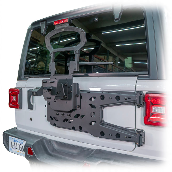 Turn Offroad 2018+ Jeep JL Hinge Mount Tire Carrier - JLTC-01 for 2018-2024 Jeep Wrangler - detail view