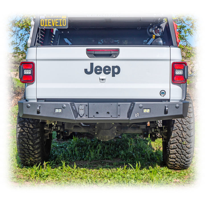 Turn Offroad 2020+ Jeep JT Rear Bumper - JTRB-01 for 2020-2024 Jeep Wrangler - detail view