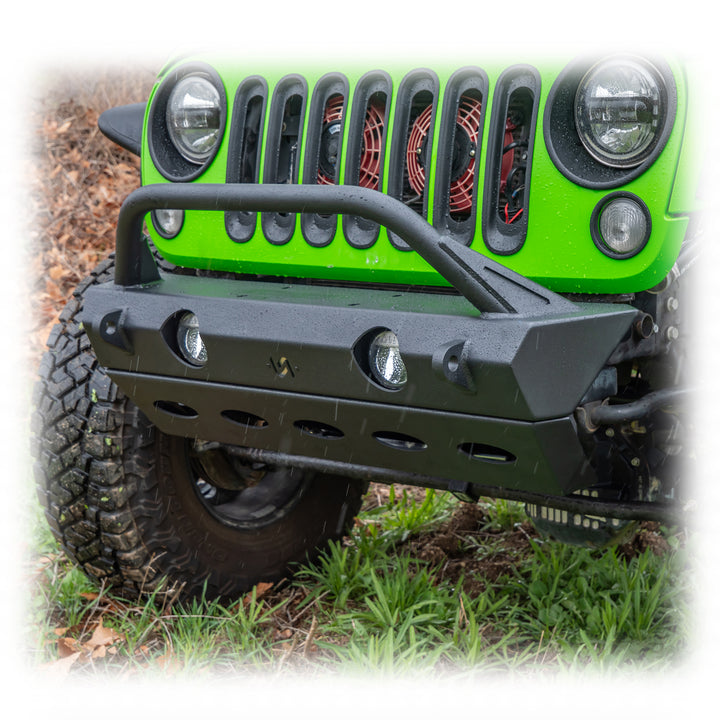 Turn Offroad 2007+ Jeep JK/JL/JT Front Bumper W/Skid Plate - JPFB-02 for 2018-2024 Jeep Wrangler - detail view