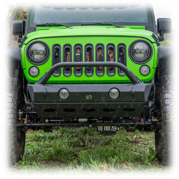 Turn Offroad 2007+ Jeep JK/JL/JT Front Bumper W/Skid Plate - JPFB-02 for 2018-2024 Jeep Wrangler - close-up