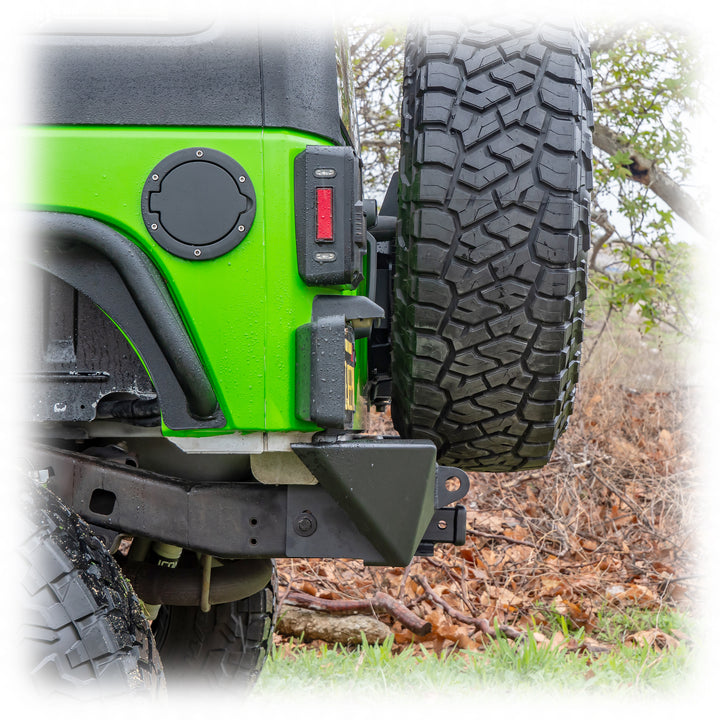 Turn Offroad 2007-2018 Jeep JK Rear Bumper with Hitch and Lights - JKRB-02 by TURN Offroad - close-up