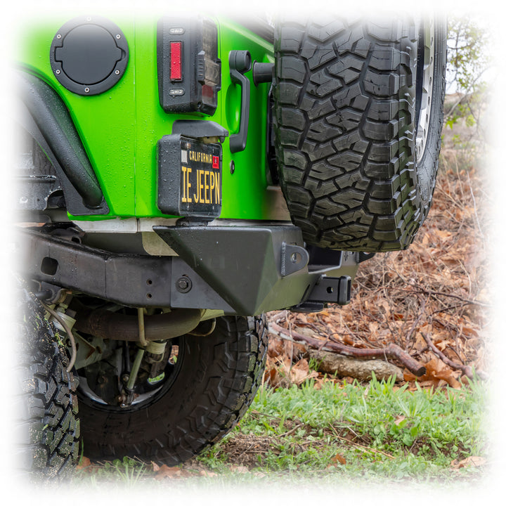Turn Offroad 2007-2018 Jeep JK Rear Bumper with Hitch and Lights - JKRB-02 by TURN Offroad - alternate view