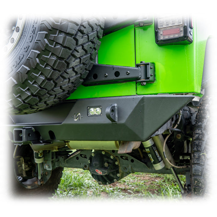 Turn Offroad 2007-2018 Jeep JK Rear Bumper with Hitch and Lights - JKRB-02 by TURN Offroad - side view