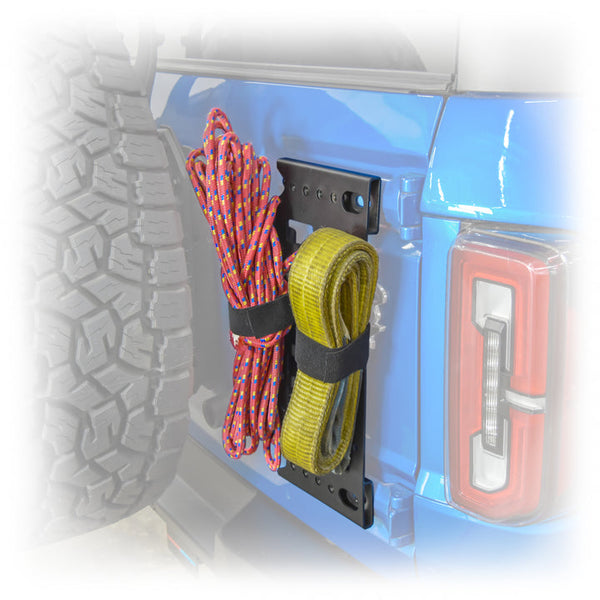 Turn Offroad 2021+ Bronco Tailgate Molle Panel/ Accessory Adapter - EA7-M1 for 2021-2026 Ford Bronco - front view