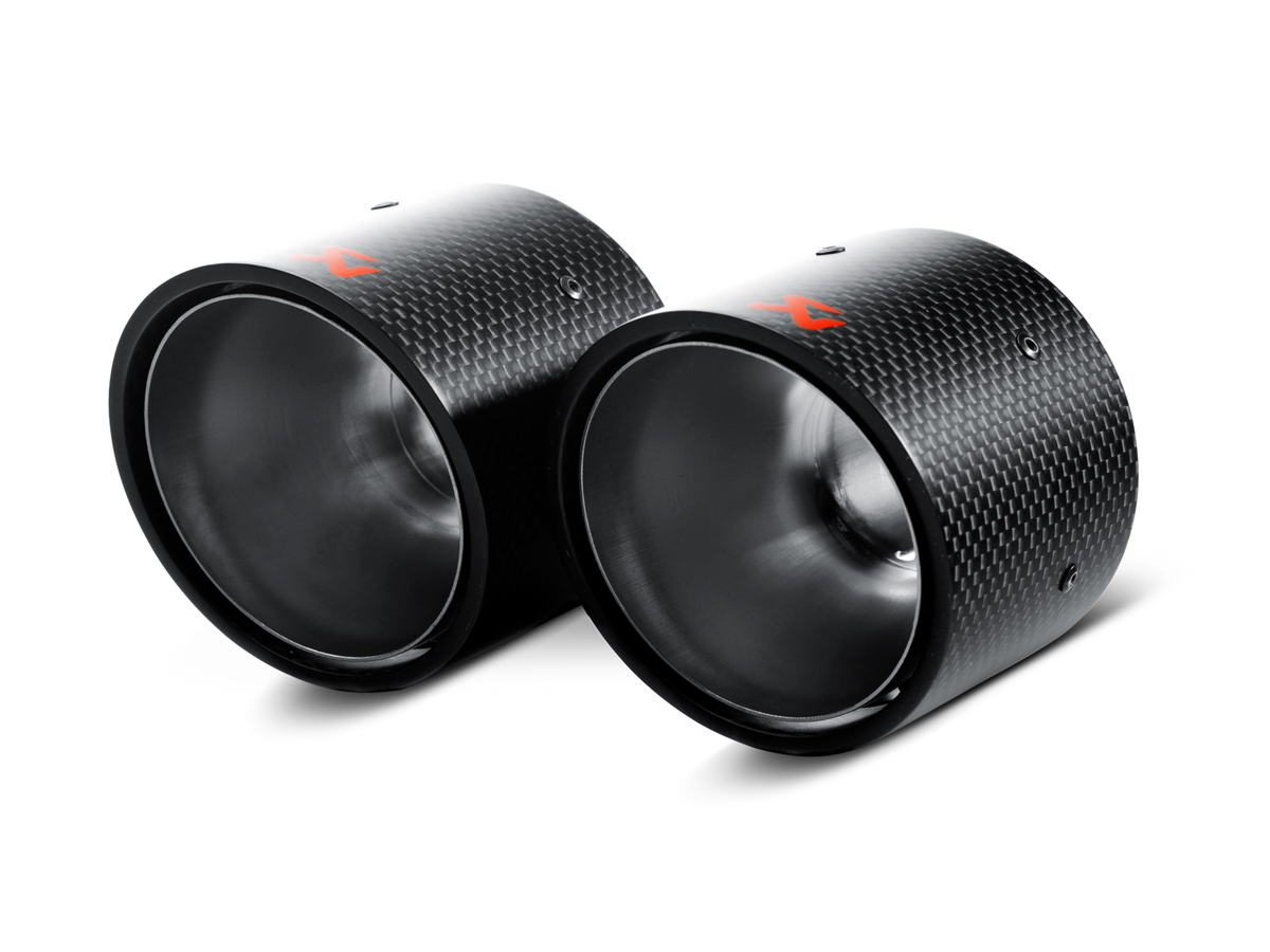Akrapovic 07-14 MINI Cooper S (R56) / Cooper S Cabrio (R57) Tail Pipe Set (Carbon) - TP-MINR56/57-CA