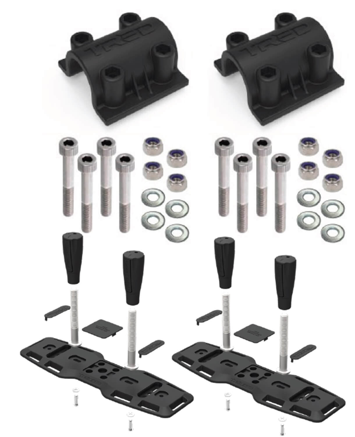 ARB TRED Flat-Mount Adapter Kit - TPMKBA01KIT by ARB - front view