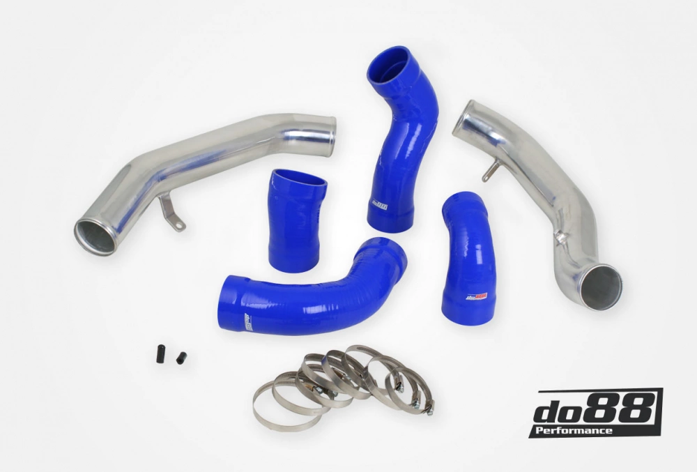 do88 - Volvo S60 V60 XC60 V70 XC70 S80 3.0L T6 Pressure pipes with Blue hoses - TR-160-B