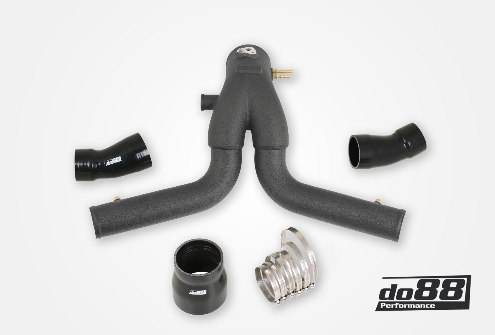 do88 - Porsche 911 Turbo (991.1) 2013-15 Y-Pipe, Black for OEM IC - TR-200SV-OEM-1