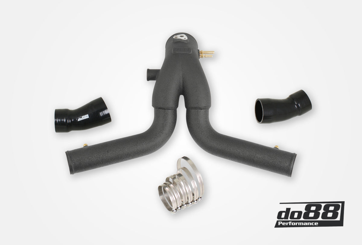 do88 - Porsche 911 Turbo (991.2) 2015- Y-Pipe, Black for OEM IC - TR-200SV-OEM-2
