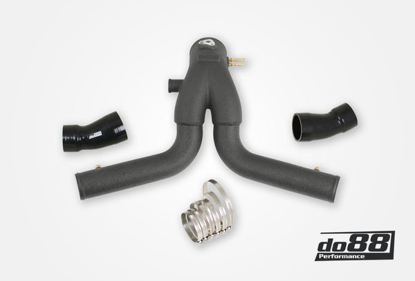 do88 - Porsche 911 Turbo (991.2) 2015- Y-Pipe, Black for OEM IC - TR-200SV-OEM-2
