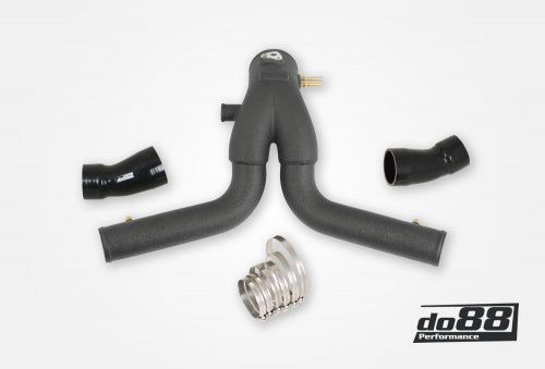 do88 - Porsche 911 Turbo (991.2) 2015- Y-Pipe, Black for OEM IC - TR-200SV-OEM-2