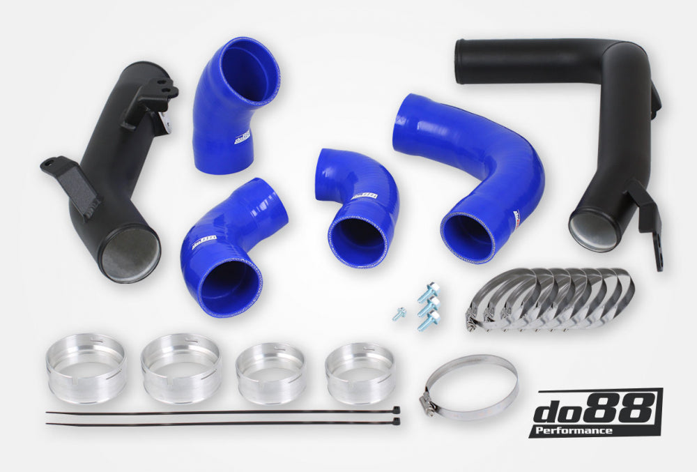 do88 - Volvo S60 V60 XC60 V90 S90 XC90 SPA Pressure pipes, T8 Petrol, do88 IC, Blue hoses - TR-260-D-OEM-B