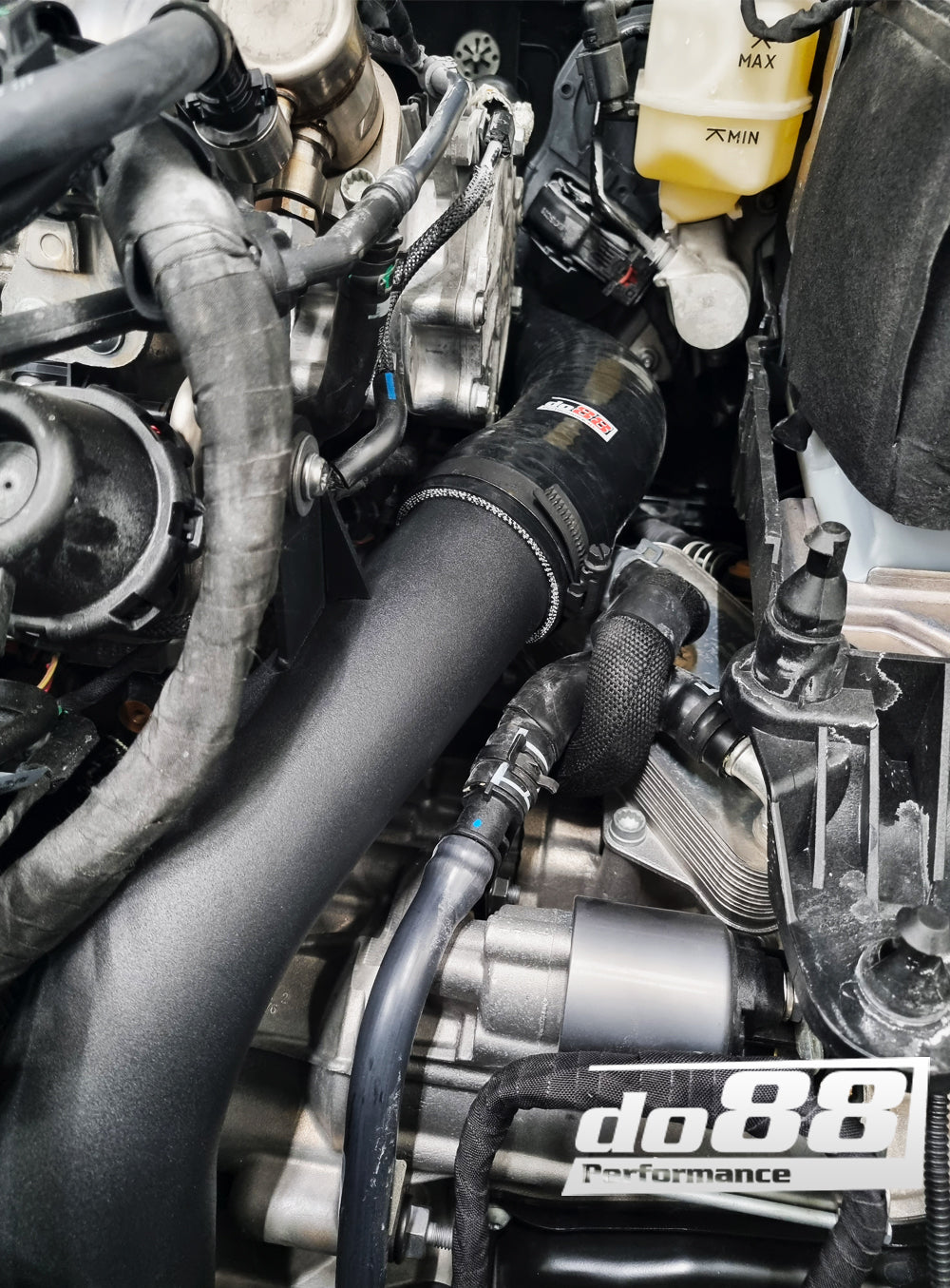do88 - AUDI SEAT SKODA VW 1.8 / 2.0 TSI (MQB) do88 IC Pressure pipes, Red hoses - TR-340-DO88-3-S