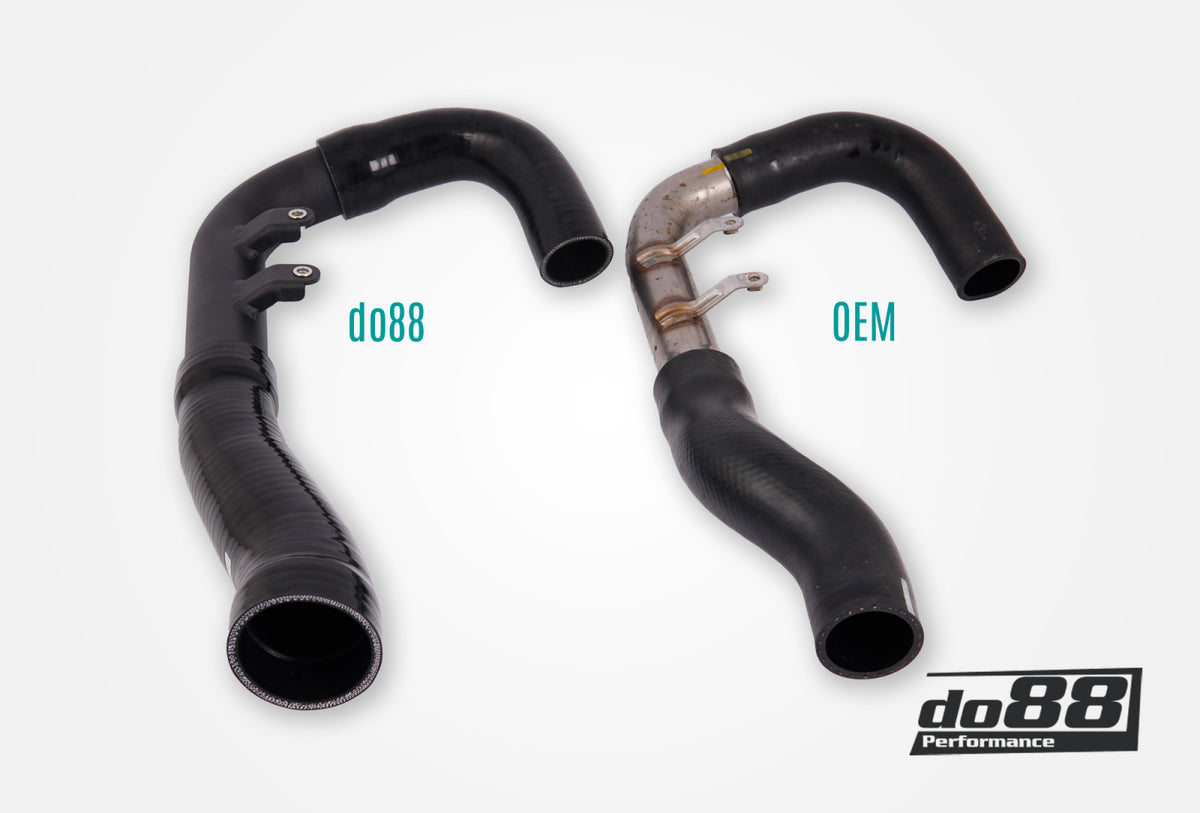 do88 - Toyota Yaris GR Pressure pipes for do88 IC, Black hoses - TR-350-S-DO88
