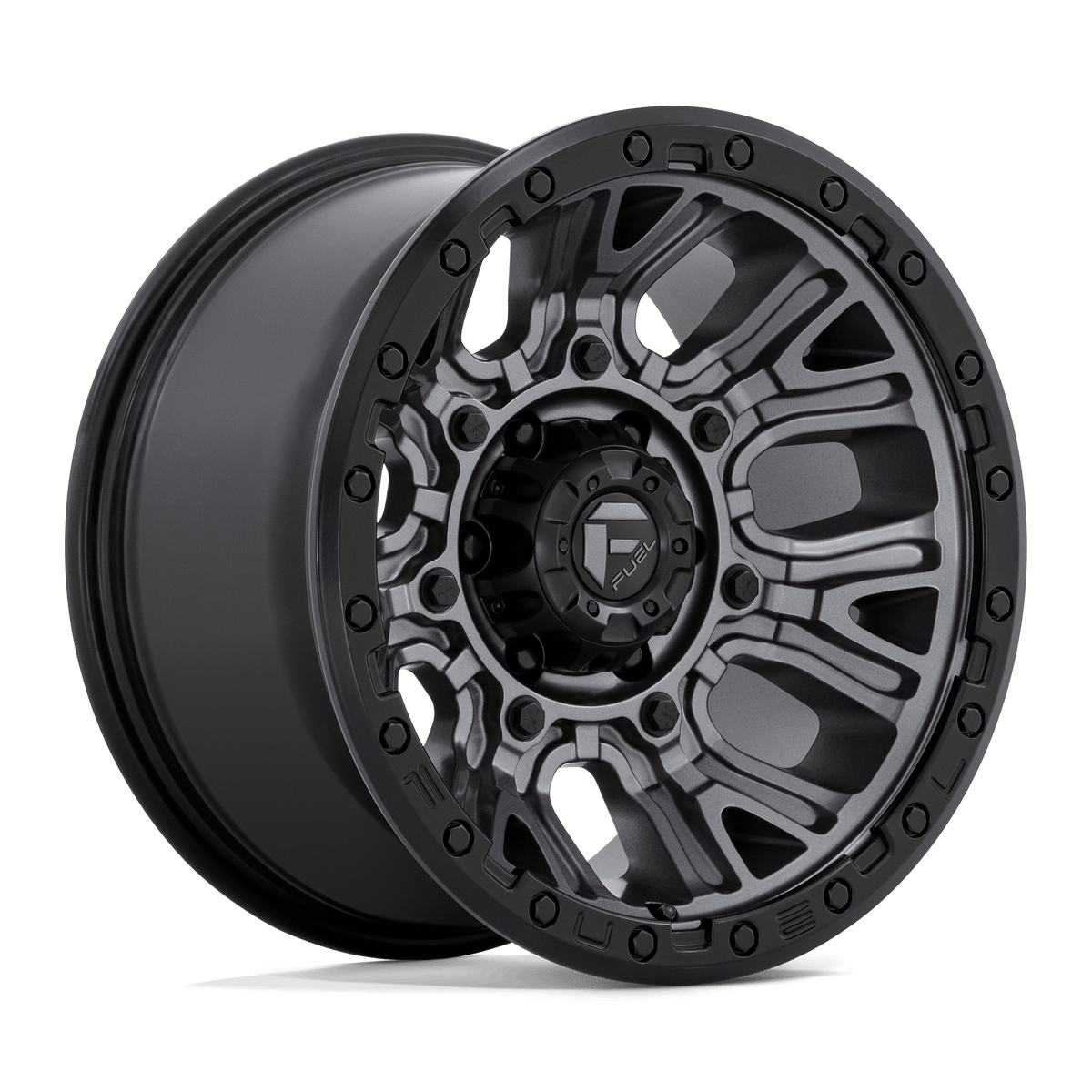 Fuel Off-Road D825 17X9 Matte Gunmetal W/ Black Ring 6x139.7 -12mm