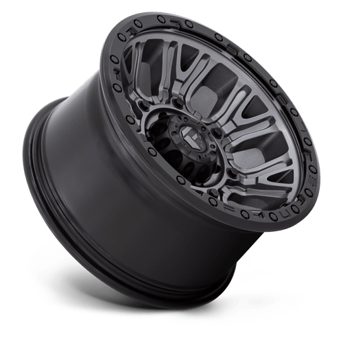 Fuel Off-Road D825 17X9 Matte Gunmetal W/ Black Ring 5x127 -12mm