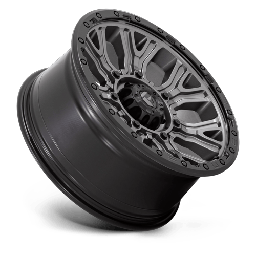 Fuel Off-Road D825 20X9 Matte Gunmetal W/ Black Ring 6x135 +1mm