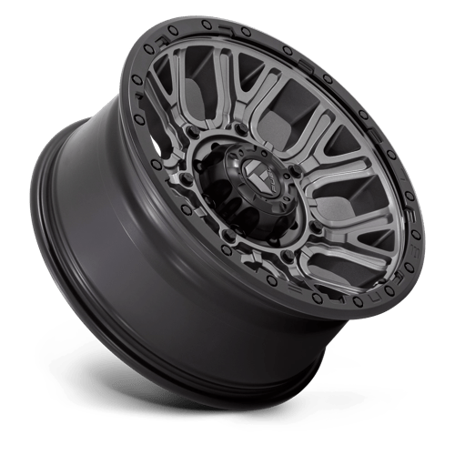 Fuel Off-Road D825 20X9 Matte Gunmetal W/ Black Ring 8x180 +1mm