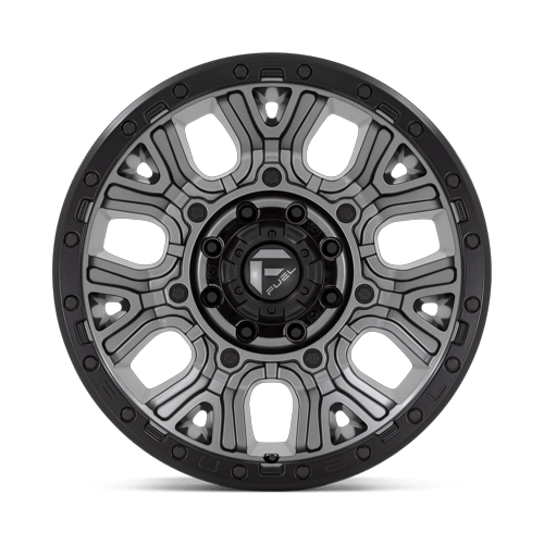 Fuel Off-Road D825 20X9 Matte Gunmetal W/ Black Ring 8x180 +1mm