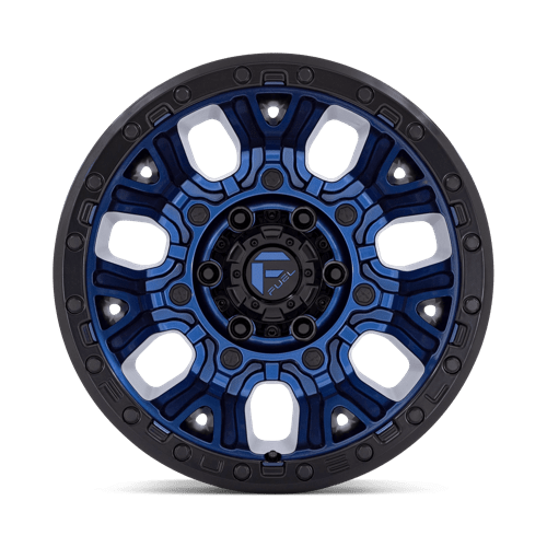 Fuel Off-Road Aluminum Wheels 20X10 Traction D827 Dark Blue W/ Black Ring