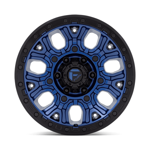 Fuel Off-Road Aluminum Wheels 17X9 Traction D827 Dark Blue W/ Black Ring