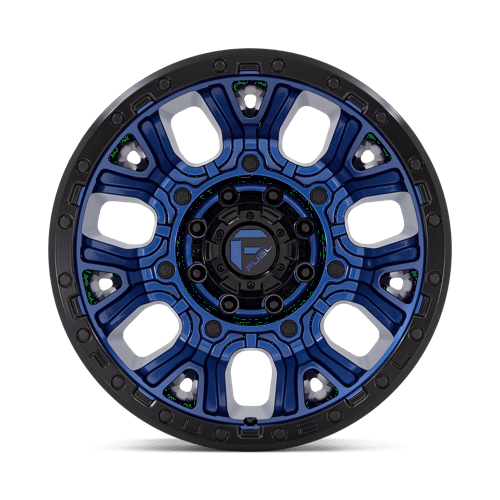Fuel Off-Road Aluminum Wheels 20X10 Traction D827 Dark Blue W/ Black Ring