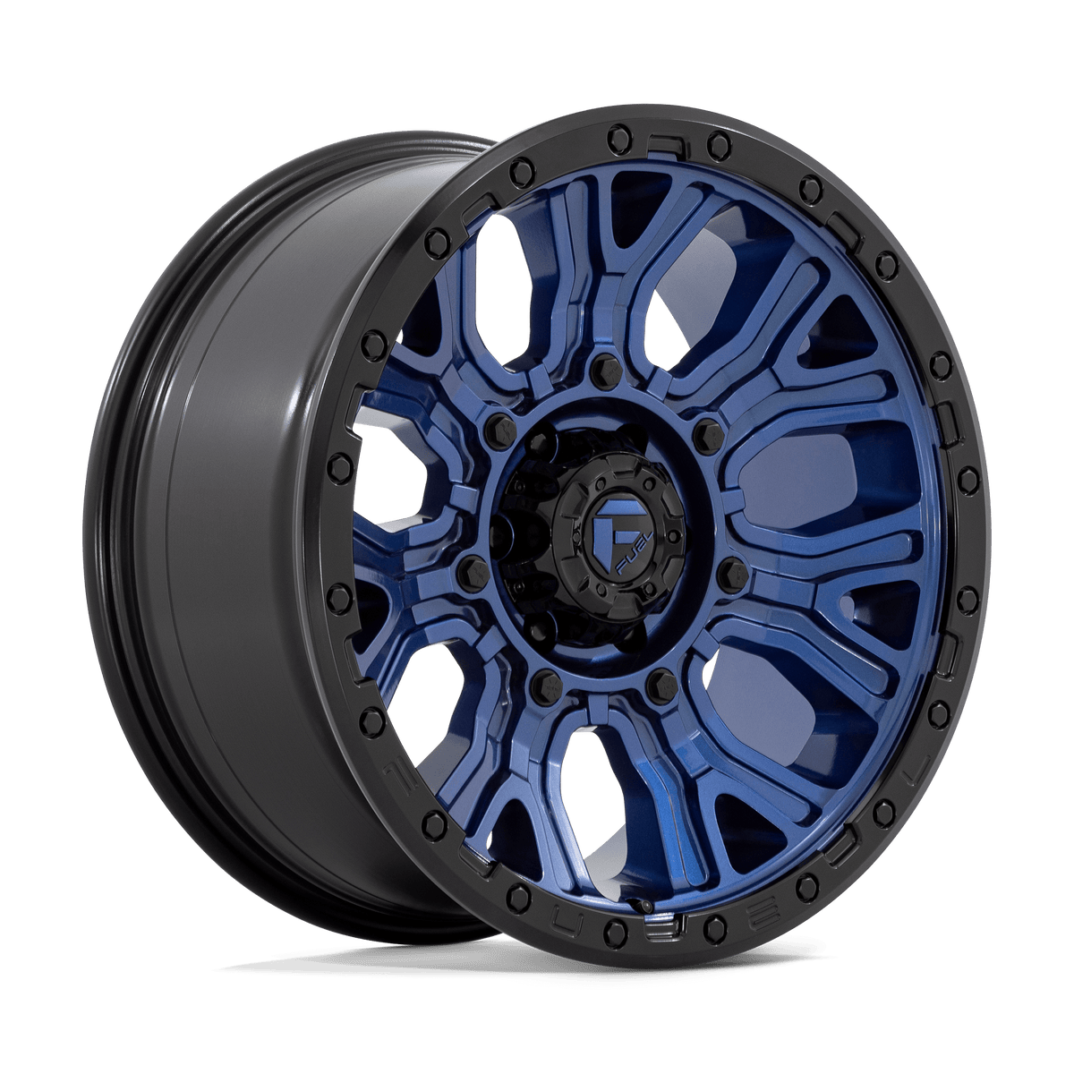 Fuel Off-Road D827 20X9 Dark Blue W/ Black Ring 6x139.7 +1mm