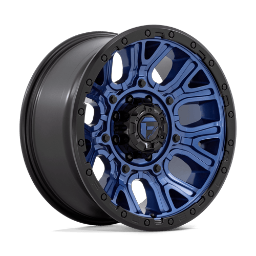 Fuel Off-Road Aluminum Wheels 20X9 Traction D827 Dark Blue W/ Black Ring