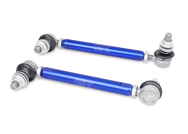 SuperPro - Front Sway Bar Link Kit - Heavy Duty Adjustable (210mm-260mm Length, 12mm Studs) - TRC12160