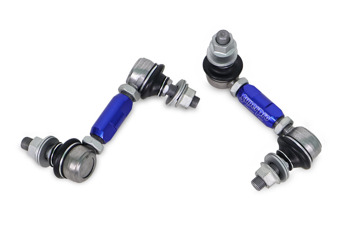 SuperPro - Rear Sway Bar Link Kit - Heavy Duty Adjustable (100mm-120mm Length, 12mm Studs) - TRC1245