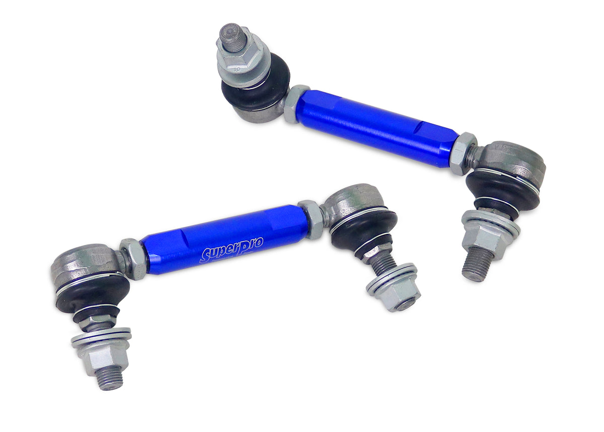 SuperPro - Front Sway Bar Link Kit - Heavy Duty Adjustable (140mm-185mm Length, 12mm Studs) - TRC1285