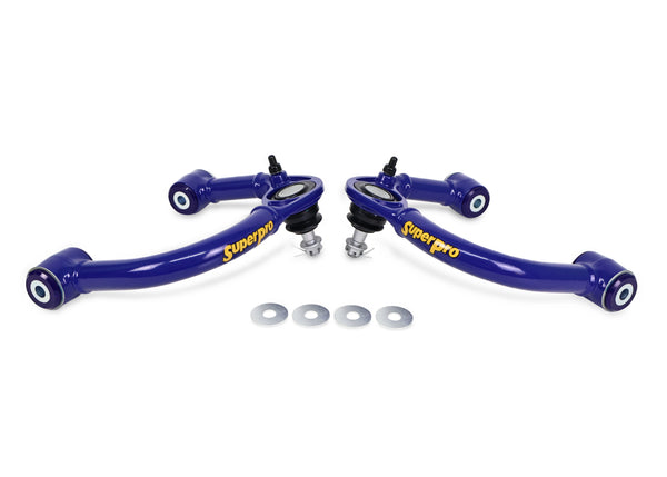 SuperPro - Geometry Correction Front Upper Control Arm Set - Fixed Offset, Lifted Trucks - TRC6480