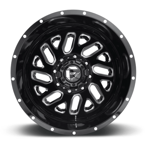 Fuel Off-Road D581 20X8.25 Gloss Black Milled 8x210 -221mm