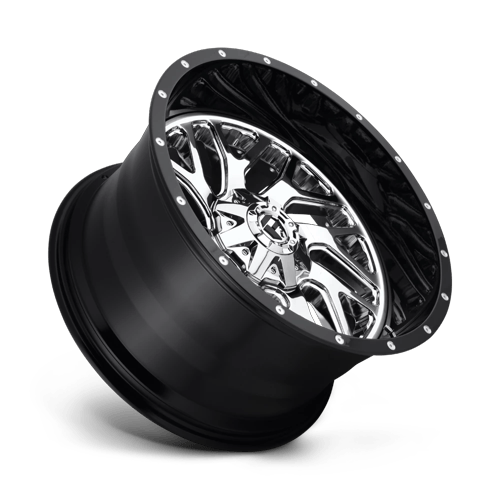 Fuel Off-Road Aluminum Wheels 20X12 Triton D211 Chrome W/ Gloss Black Lip