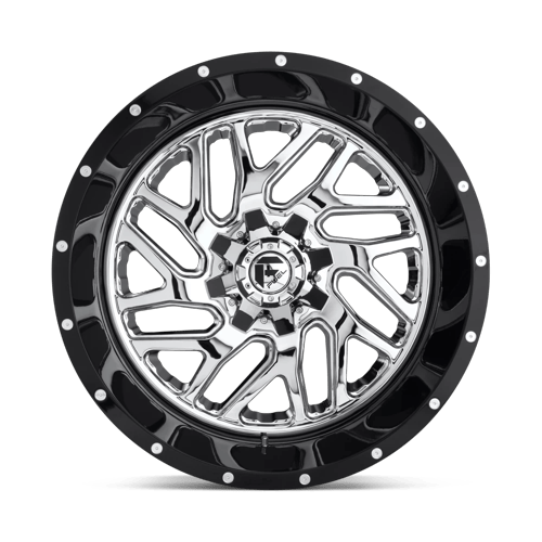 Fuel Off-Road Aluminum Wheels 20X12 Triton D211 Chrome W/ Gloss Black Lip