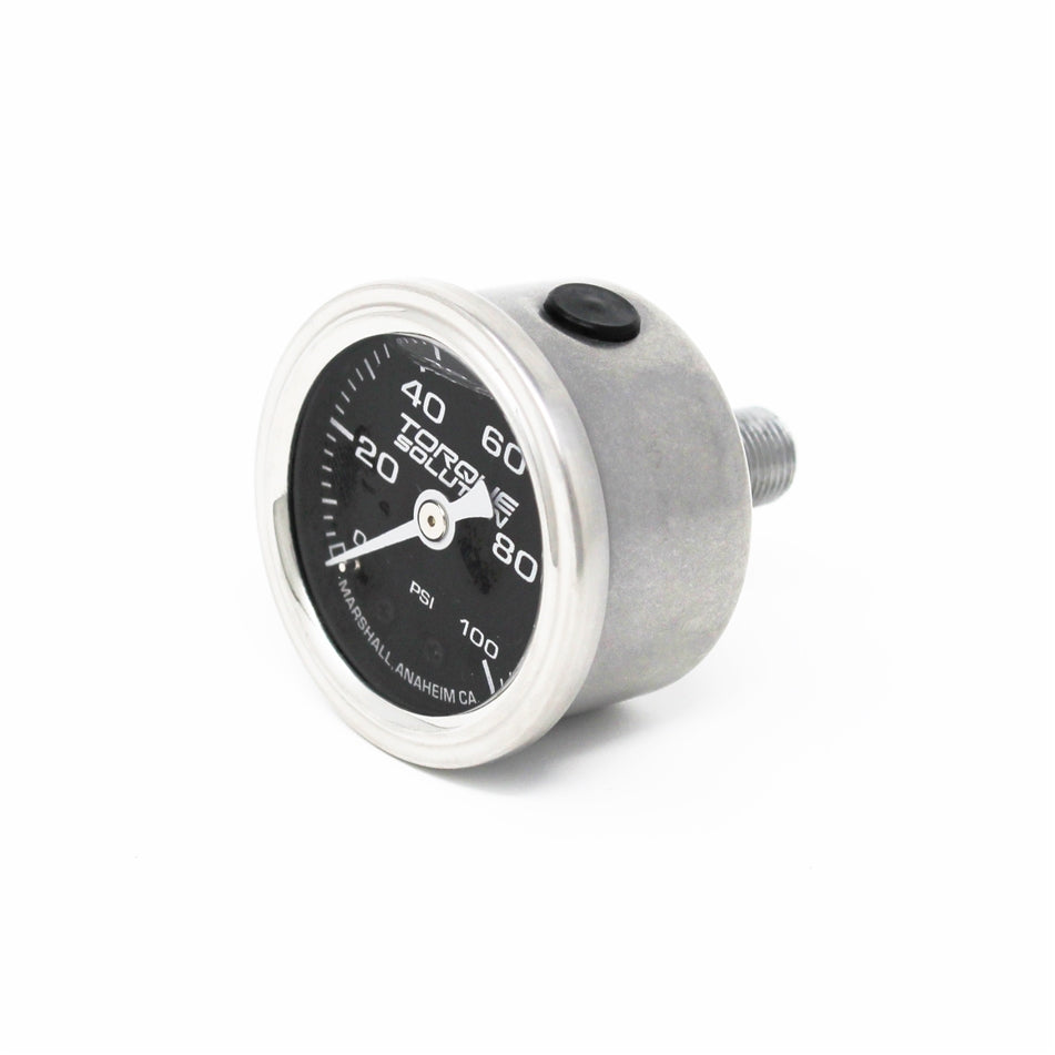 Torque Solution Fuel Pressure Gauge: 100 PSI 1/8 NPT - TS-FPG-100
