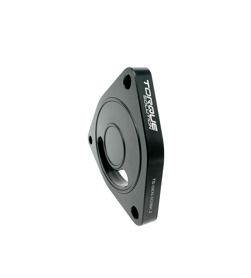 Torque Solution V2 Blow Off BOV Sound Plate (Black): Multiple Applications - TS-GEN-002BK.2