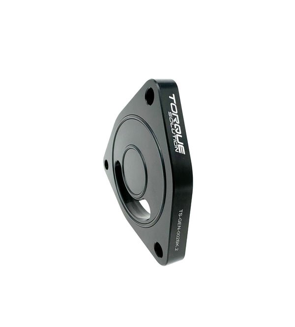 Torque Solution V2 Blow Off BOV Sound Plate (Black): Multiple Applications - TS-GEN-002BK.2 for 2016-2025 Honda Civic - front