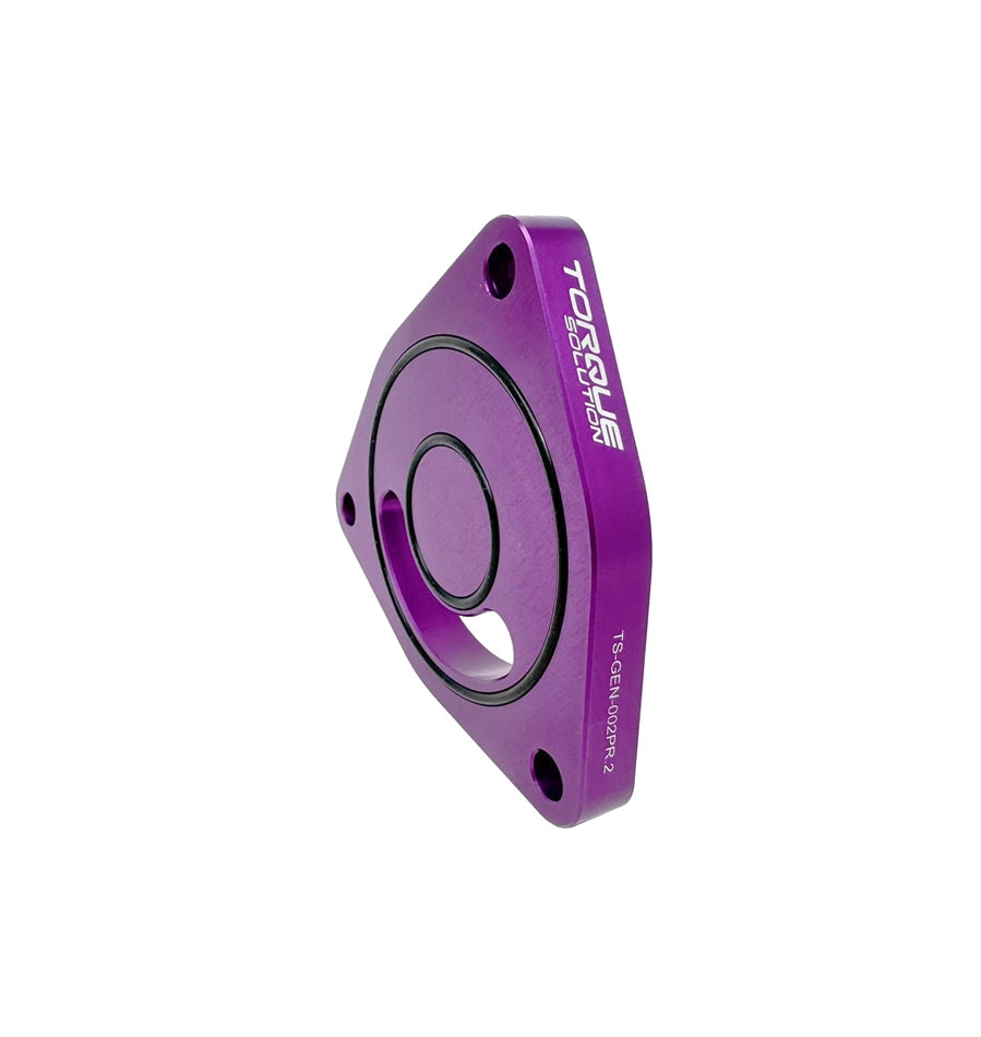 Torque Solution V2 Blow Off BOV Sound Plate (Purple): Multiple Applications - TS-GEN-002PR.2