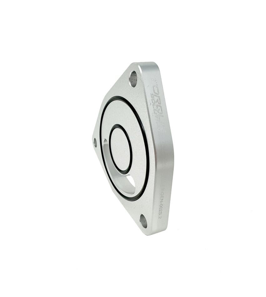 Torque Solution V2 Blow Off BOV Sound Plate (Silver) - Multiple Applications - TS-GEN-002S.2