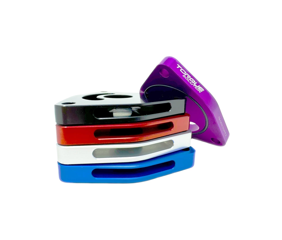 Torque Solution V2 Blow Off BOV Sound Plate (Silver) - Multiple Applications - TS-GEN-002S.2