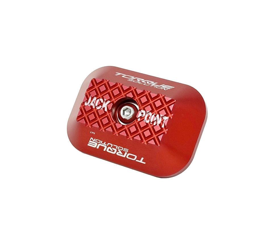 Torque Solution Billet Jack Pad for GR Supra / BMW / Mini Cooper - Red