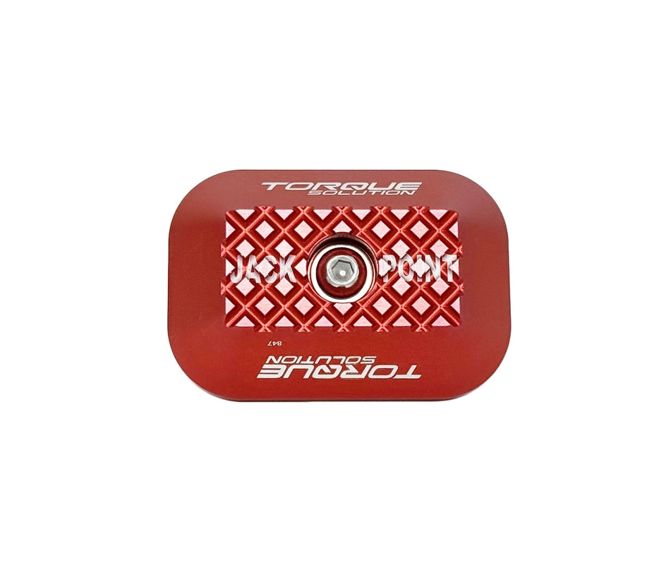 Torque Solution Billet Jack Pad for GR Supra / BMW / Mini Cooper - Red