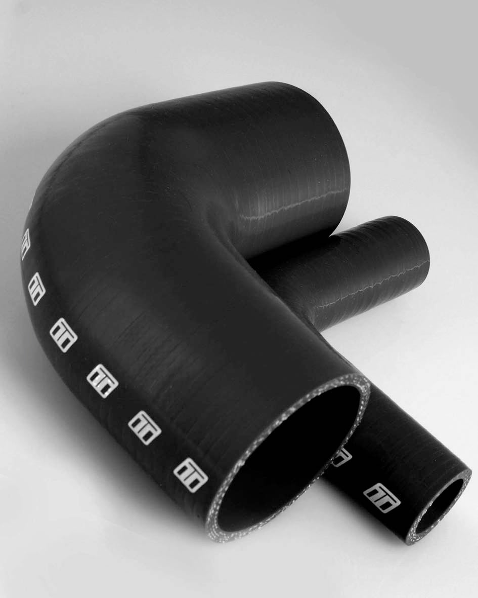 Turbosmart 90 Elbow 1.75 - Black Silicone Hose - TS-HE90175-BK