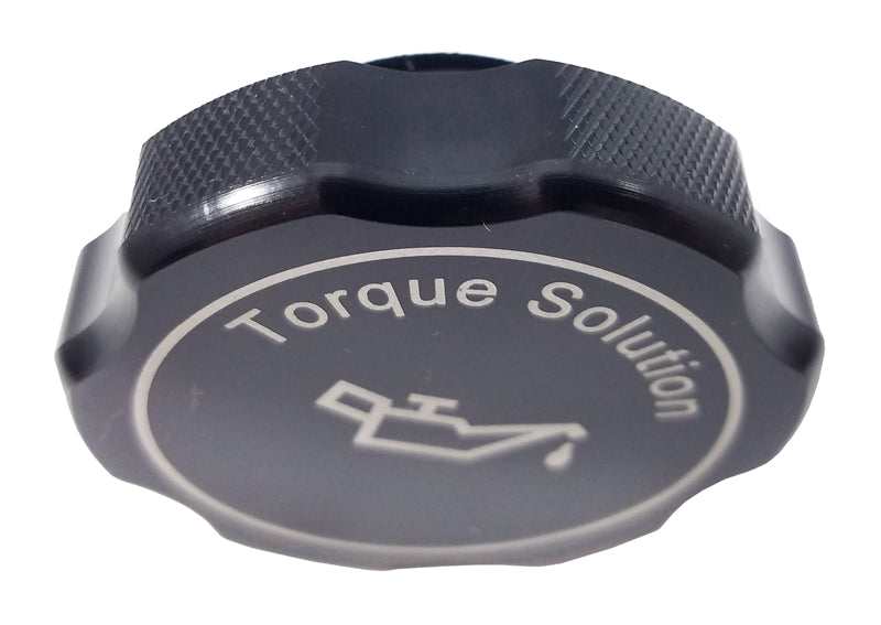 Torque Solution Billet Oil Cap 89+ Subaru - Black - TS-SU-313BK