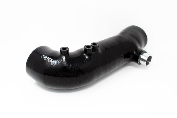 Torque Solution Turbo Inlet Hose Black (Recirc): 02-07 WRX / 04-20 STI / 05-09 Legacy GT (3in Inlet) - TS-SU-565-R for 2008-2