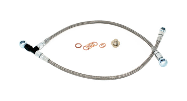 Torque Solution Turbo Oil Feed Line Kit - Subaru EJ Stock Location - TS-SU-577 for 2008-2021 Subaru WRX STI
