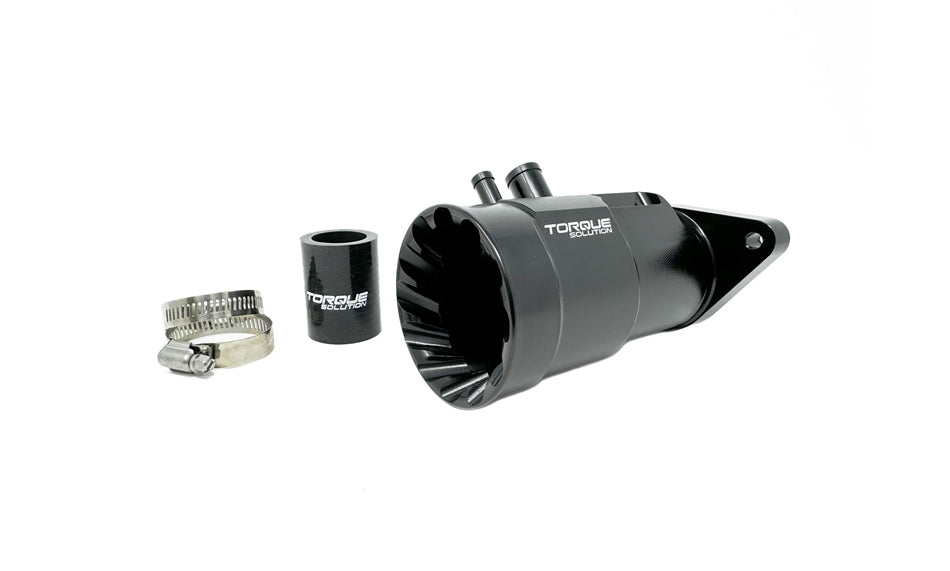 Torque Solution 15-21 Subaru WRX HD Billet Turbo Inlet - Black - TS-SU-794BK