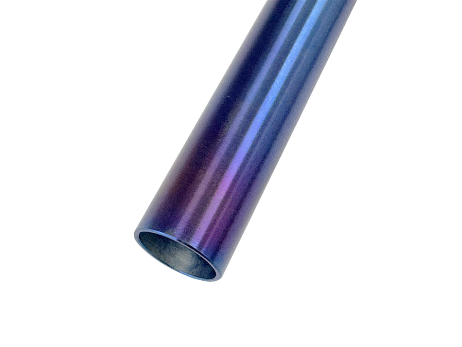 Torque Solution Subaru 08-21 WRX/STI Strut Brace - Titanium Burnt Purple / Blue - TS-SU-866-PR